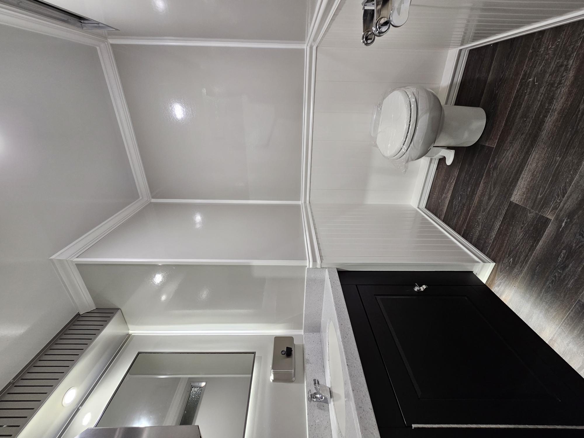 Intérieur haut de gamme d’une loge sanitaire